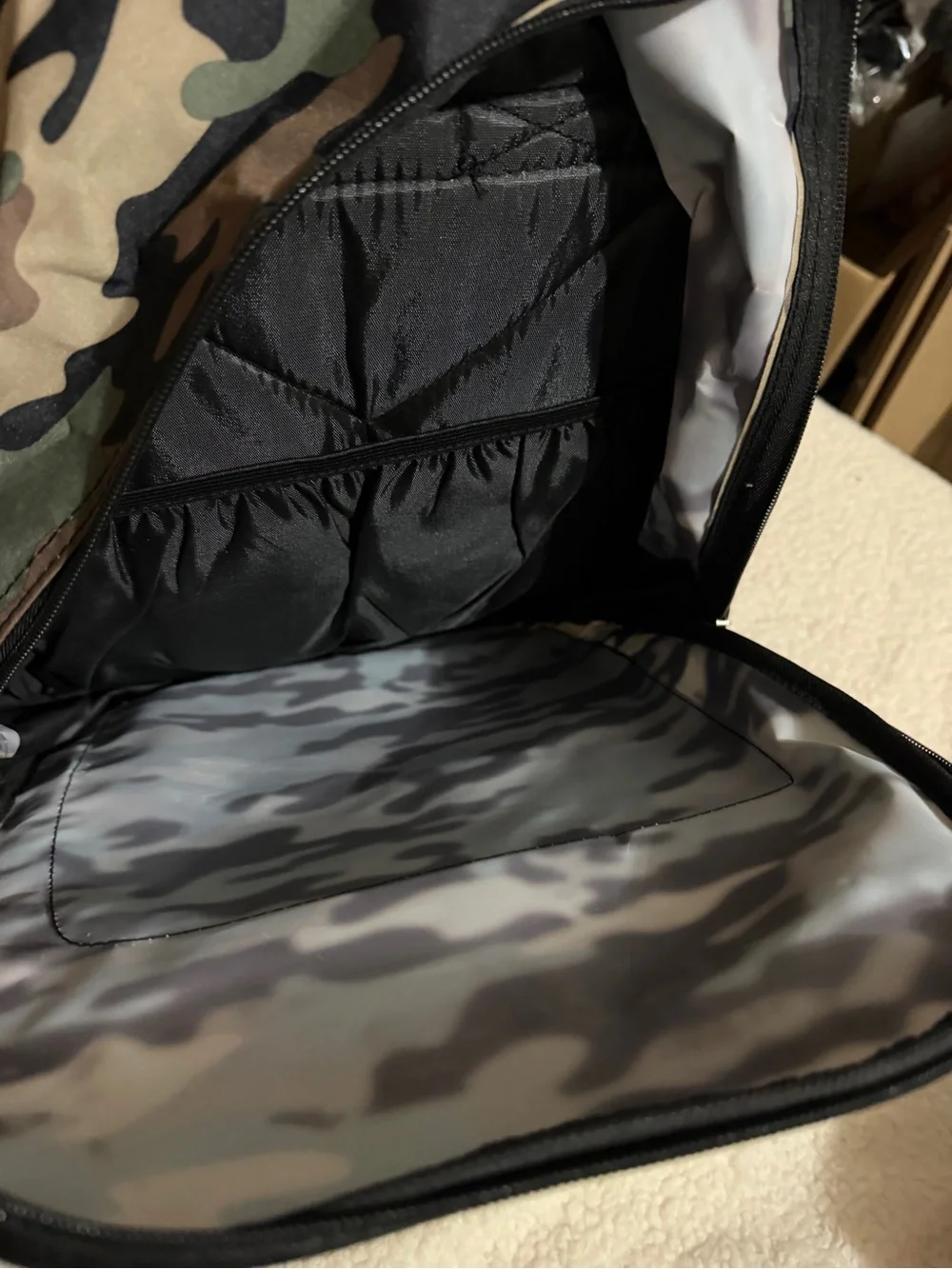 Wonderkids Camo Backpack in Green, Brown, Black